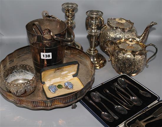 Qty of mixed silver plate